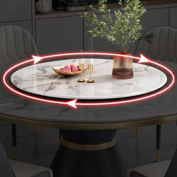 Glam Marble Furniture 5/7/9/11 Standard Height Dining Room Furniture Set for Home