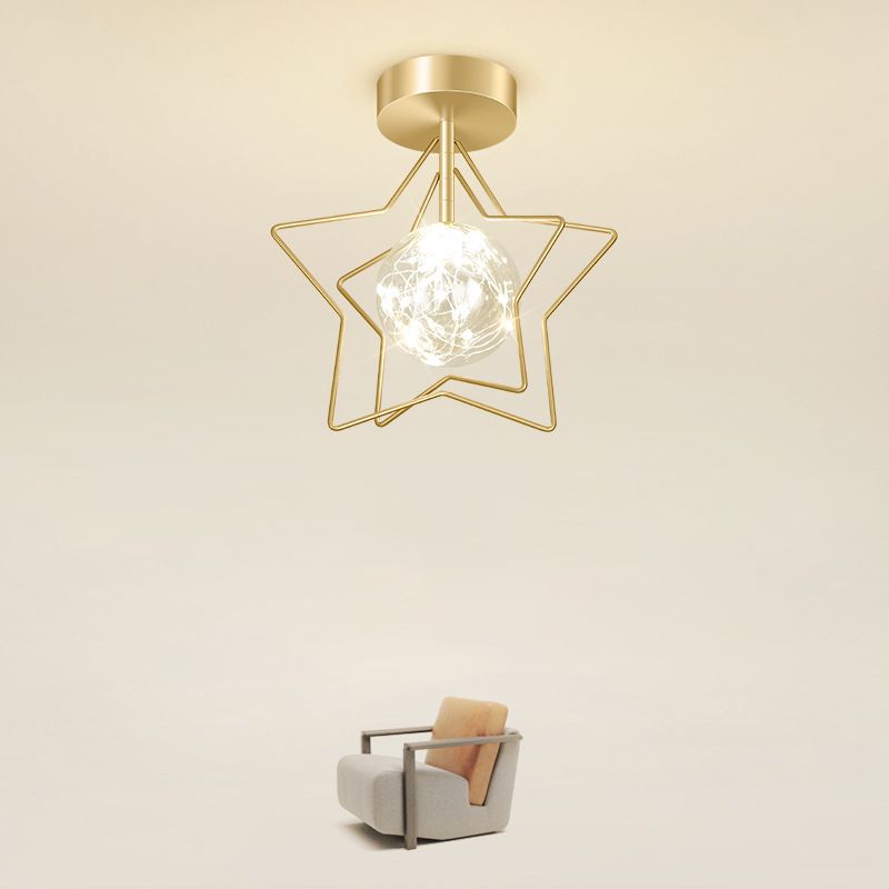 LED creativo de LED moderno Luz del pentáculo lindo Pentacle Light Light Indoor Light