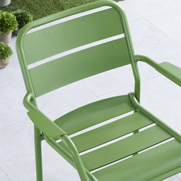 Modern Green Bistro Table Set 1/5/7 Pcs Metal Bistro Set for Small Places