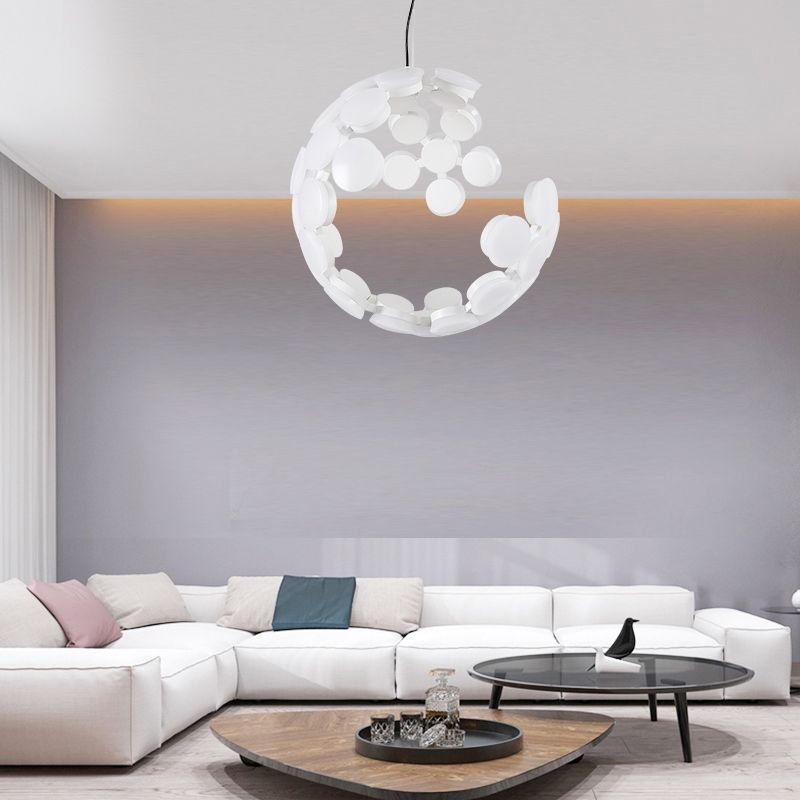 Luce del soffitto a sospensione molecolare bianca Contemporanea LED ACRILICA LEDALILE ALIMINE