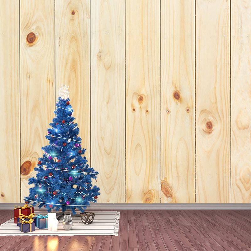 Washable Stain Resistant Mural Wallpaper Wood Grain Indoor Wall Mural