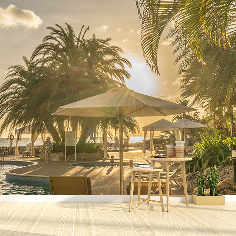 Environment Friendly Wall Mural Wallpaper Tropical Sitting Room Wall Mural