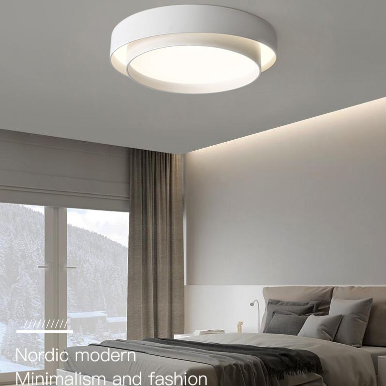 Ronde inbouw plafondlamp Moderne stijl LED metalen plafondlamp