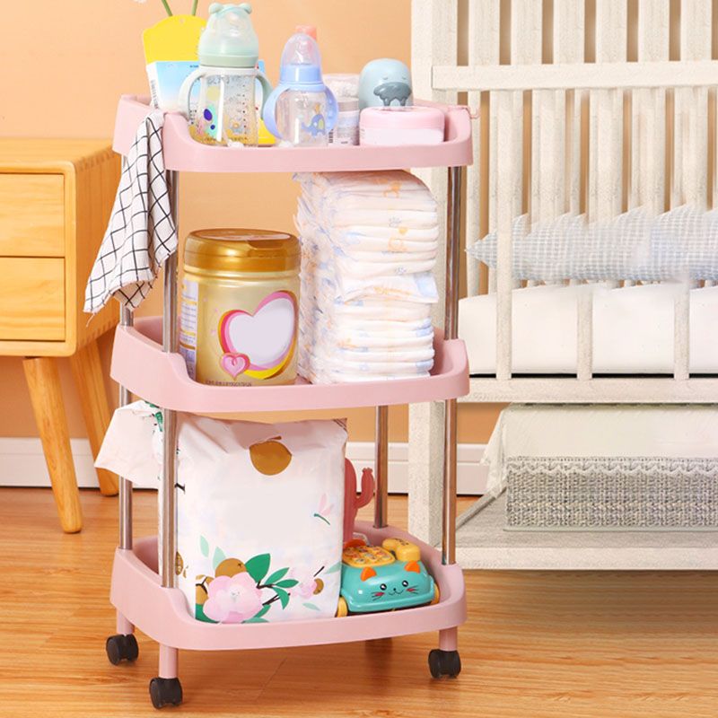 Modern Plastic Bookcase White Geometric Bookshelf for Any Room