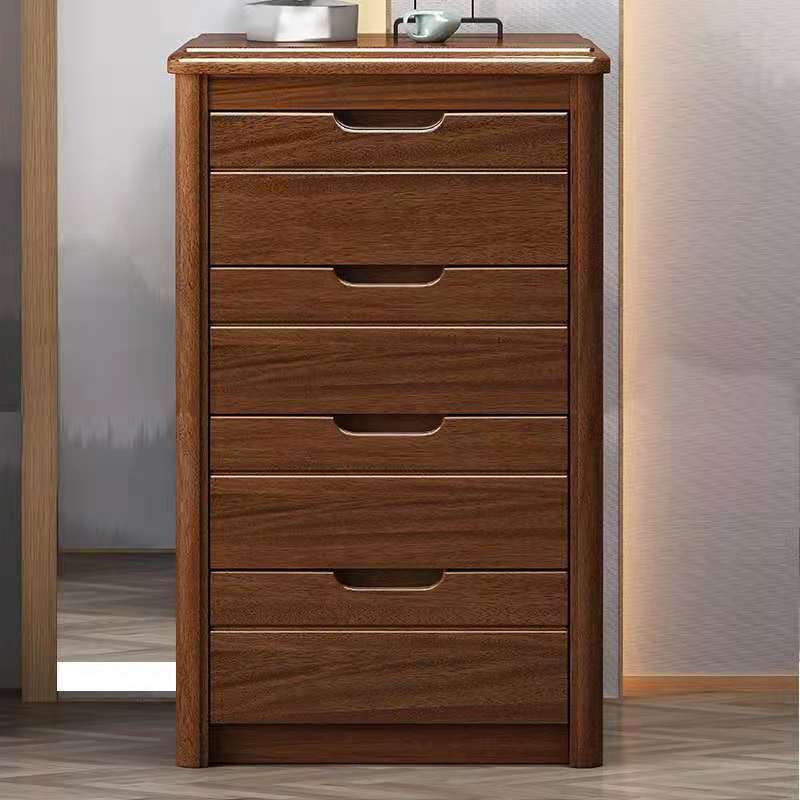 Modern Rectangle Side Cabinet Soft Close Drawers Wood Storage Cabinet