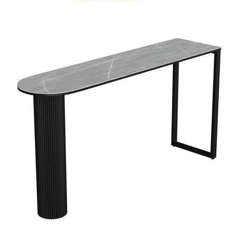 Industrial Style Bar Table Stone Top Bar Table for Living Room