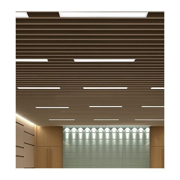 White Rectangular Flush Mount Recessed Lighting Minimalist LED Acrylic Ceiling Lamp for Office