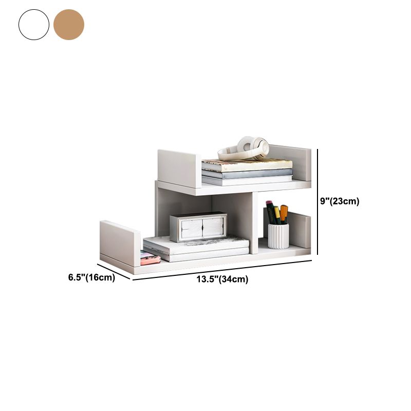 Engineered Wood Bookshelf Open Back Shelf Bookcase for Study Room