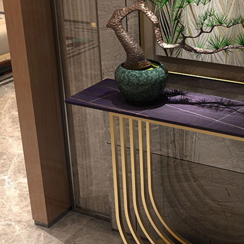 11.81" W Contemporary Console Accent Table Antique Finish Sofa Console Table