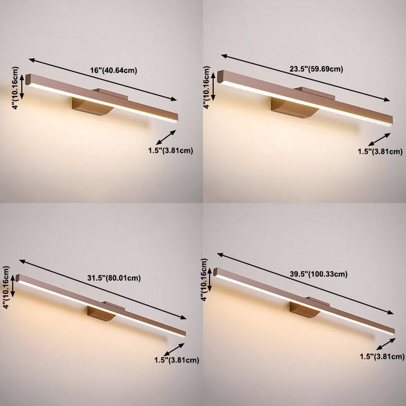 Household Vanity Light Contemporary Simple Linear Mirror Lighting Fixtures for Bathroom