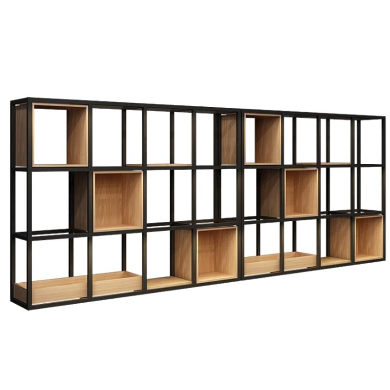 Wooden Wall Mounted Bookshelf Floating Industrial Bookcase with Shelves
