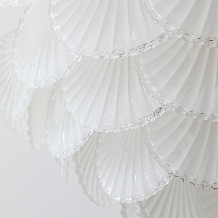 American Style Glass Chandelier Multi Light Hanging Light for Bedroom Dining Room