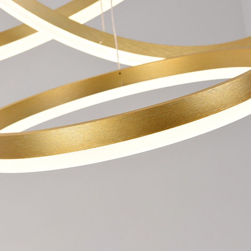 Lustre à cadre en métal contemporain Restaurant du lustre suspendu avec une teinte acrylique