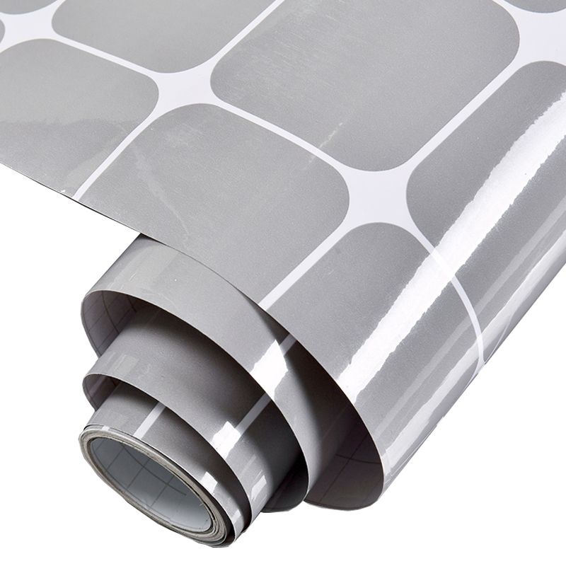 Peel and Stick Grid Wallpaper Modern Removable Kitchen Wall Covering, 43.1-sq ft