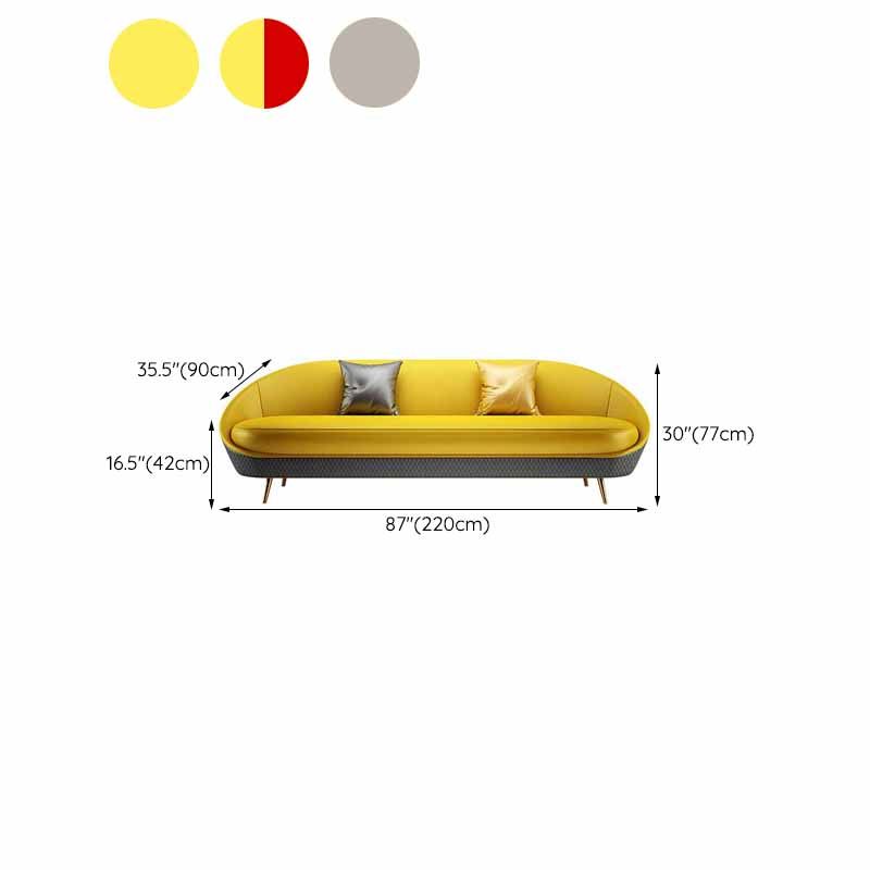 Sloped Arms No Distressing Sofa Stain Resistant Tight Back Sofa for Living Room