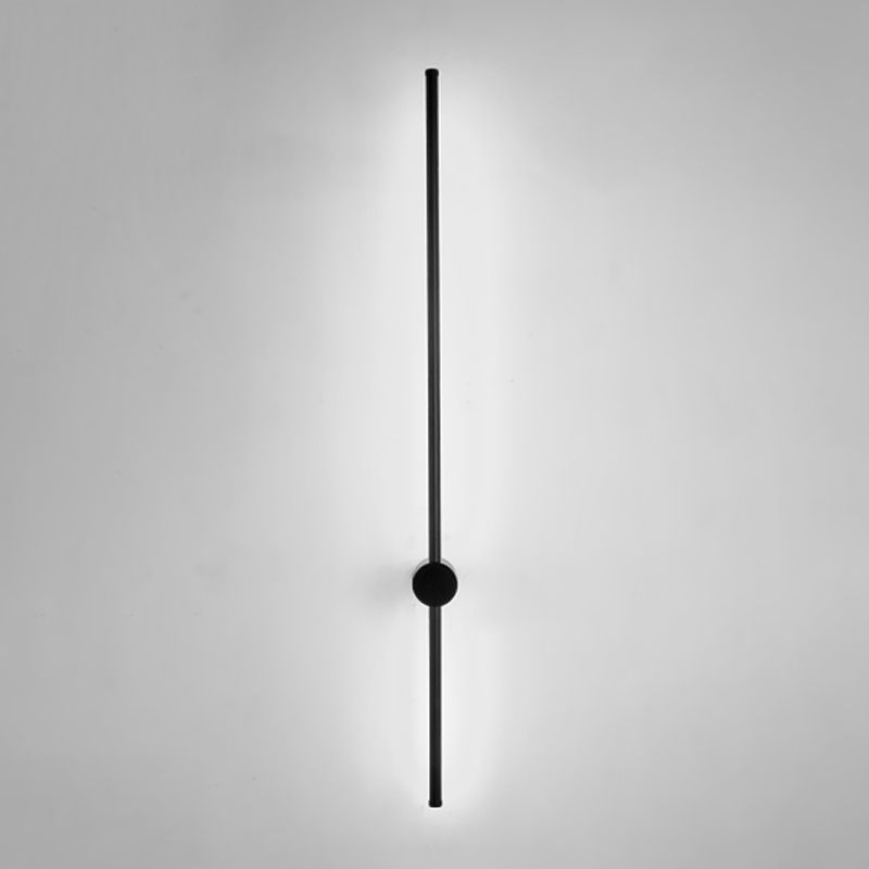 Linear Shape Metal Wall Lighting Idea Modern Style 1 Light Wall Light Sconce