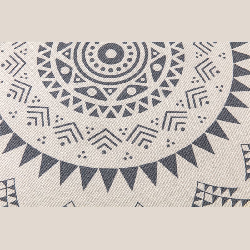 Bohemian Area Rug Americana Pattern Modern Carpet Fringe Design Cotton Blend Rug for Living Room