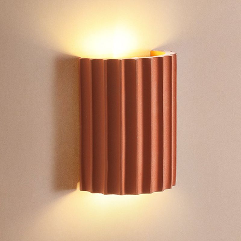 Half-Cylinder Wall Sconce Lighting Modern Style Metal 2 Lights Wall Washer Sconce