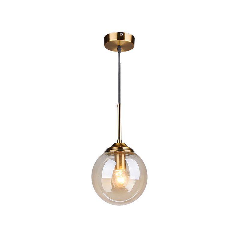 Sphere Pendant Lighting Fixture Modern Minimalist Glass Indoor Pendant Ceiling Lights