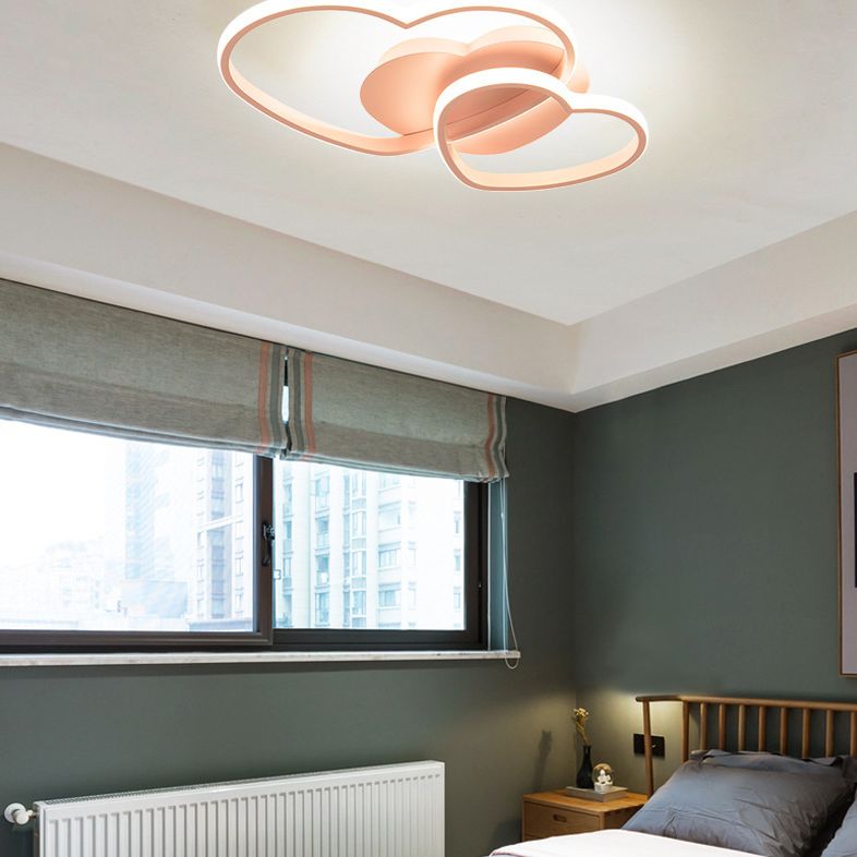 Metalen hartvormige inbouwverlichting Moderne stijl LED-plafondmontagelamp