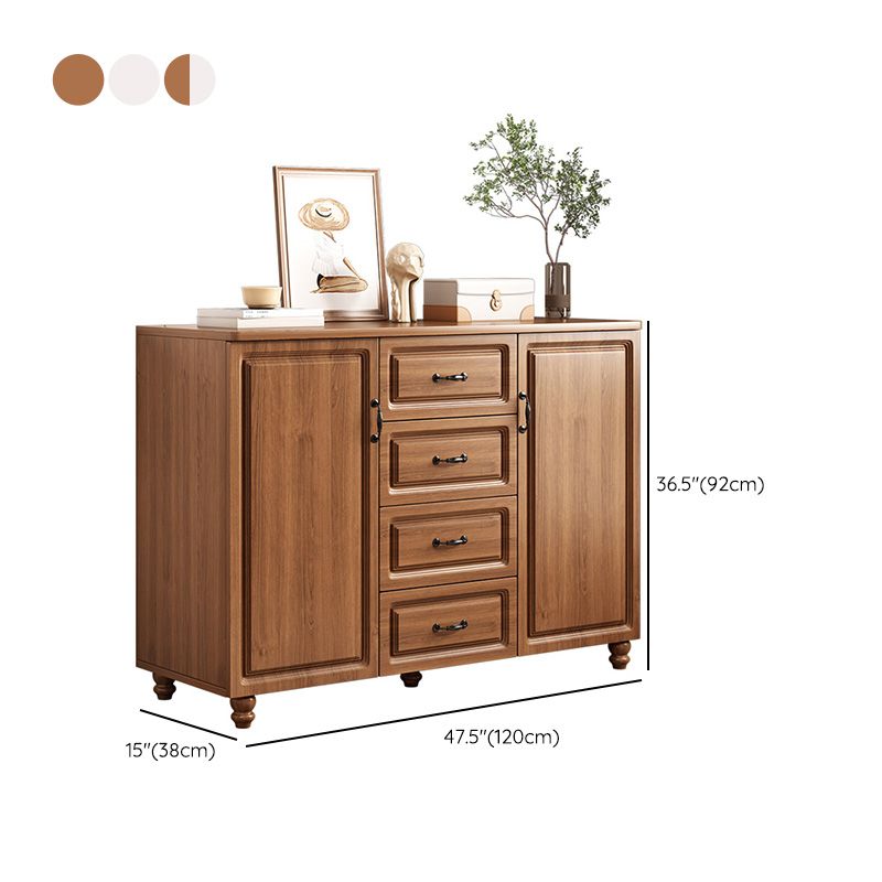 Modern Storage Cabinet Solid Wood Cabinet with Drawer for Home