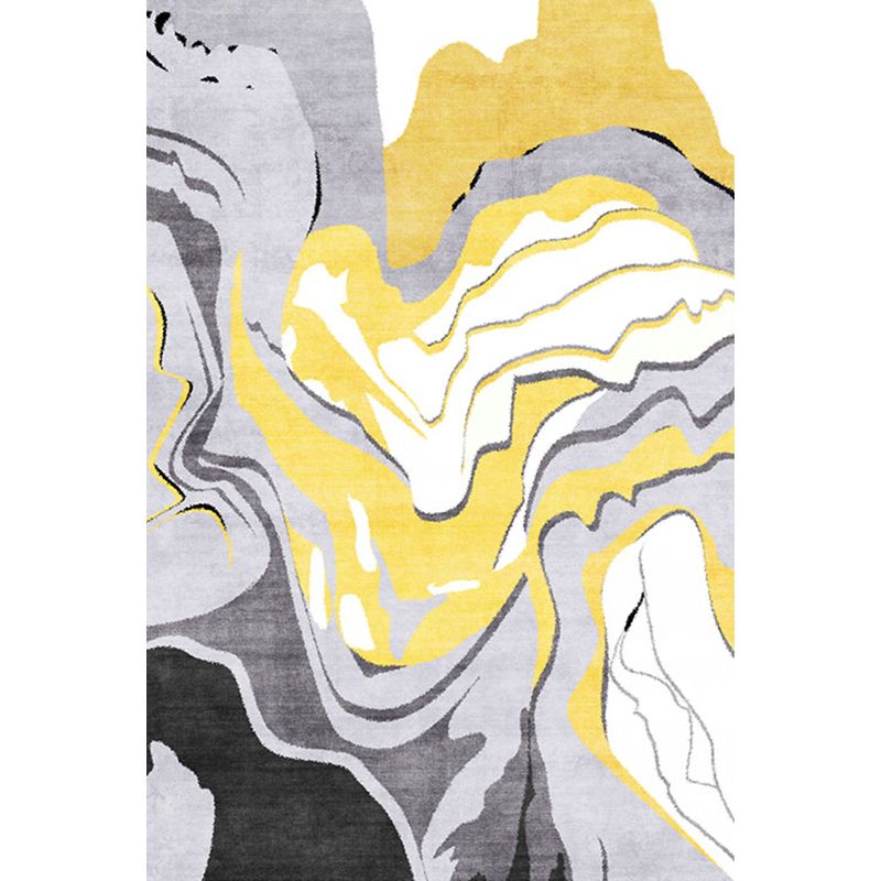 Uniek grijs modernistisch tapijten polyester abstract tapijt wasbaar huisdiervriendelijke niet-slip tapijt voor woonkamer