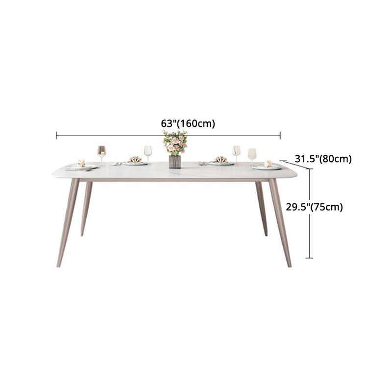 1/2/5/7 Pieces Dining Chairs Set  White Rectangular Dining Room Table Set for Home Use