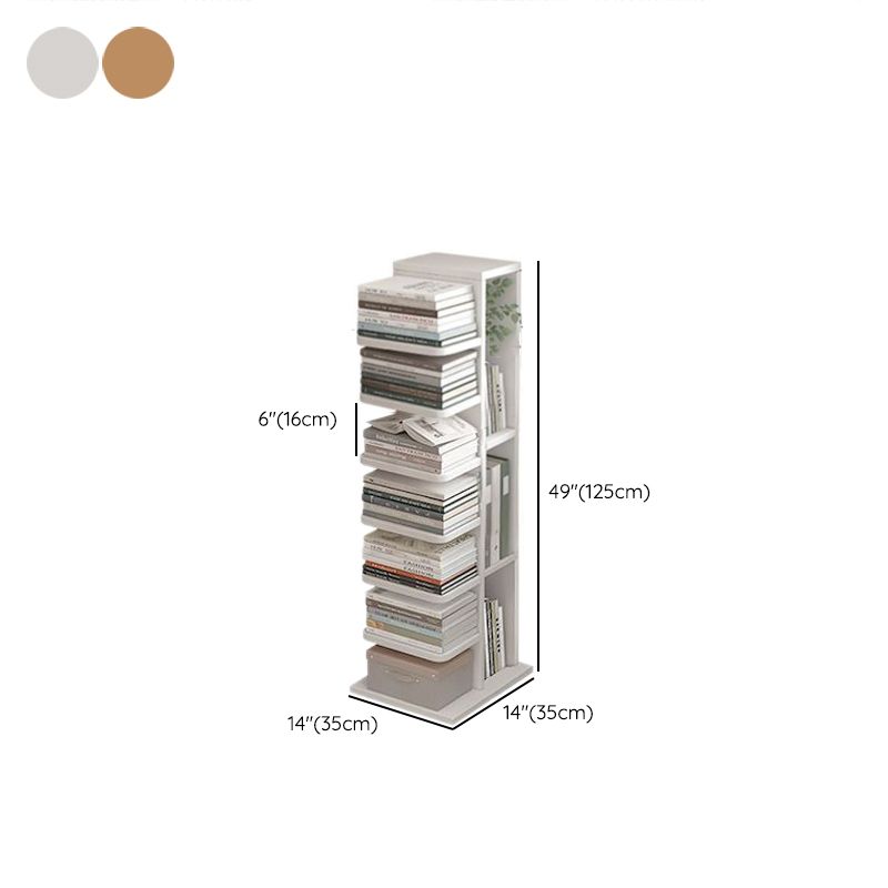 Contemporary Bookshelf Engineered Wood Bookcase for Study Room