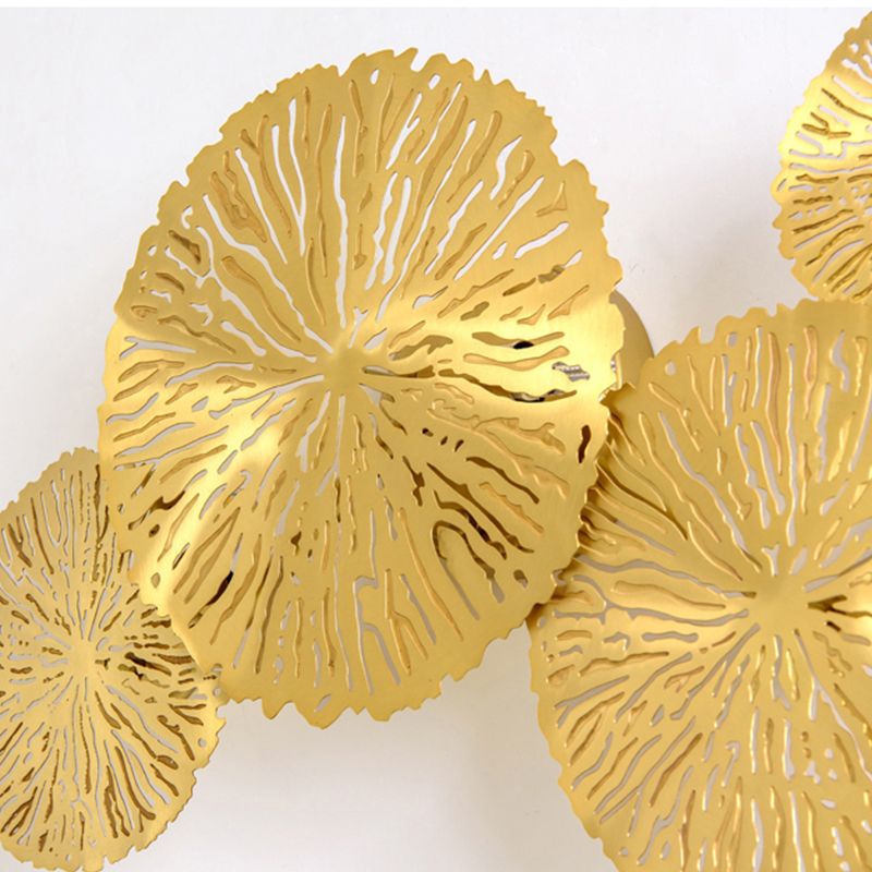 Éclairage mural de forme multiples uniques Éclairage mural métallique de style moderne en laiton