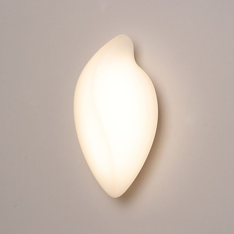 Single Modern White Wall Mounted Sconce Acrylic Wall Light for Bedroom