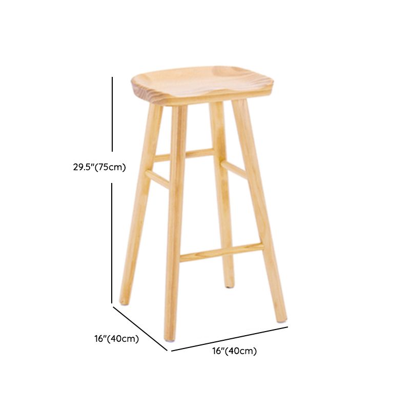 Modern Rectangle Bar Table Set 1/3 Pcs Brown Wooden Bar Table Set