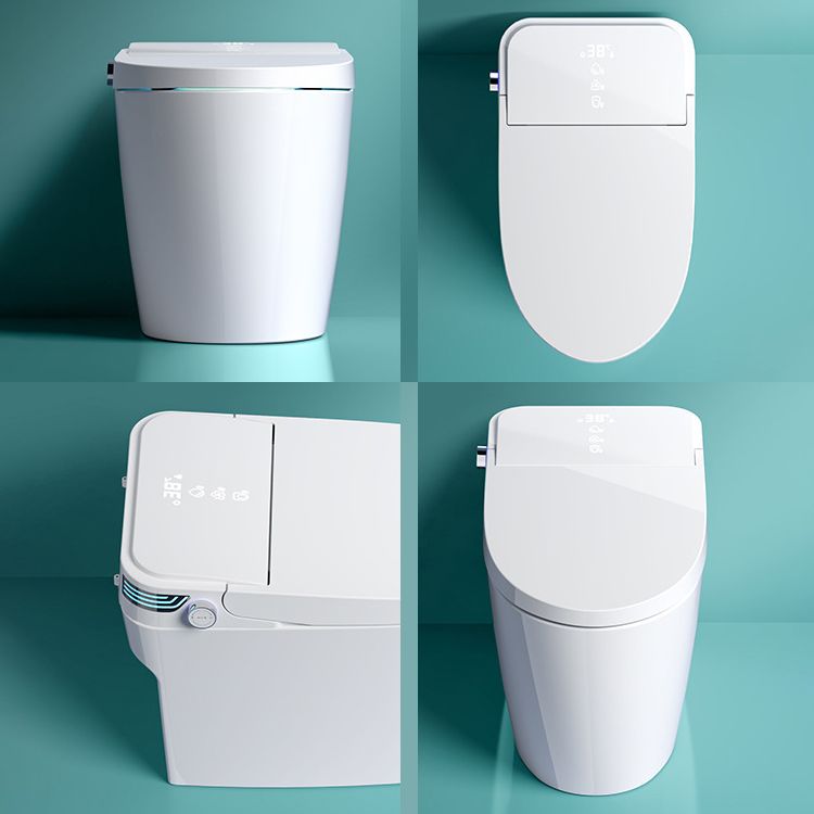 Modern Flush Toilet Concealed Tank One-Piece Toilet with Slow Close Seat