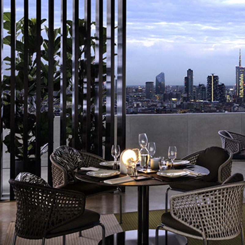 Bohemian 1/3 Pieces Dining Set Stone Dining Table Set for Outdoor