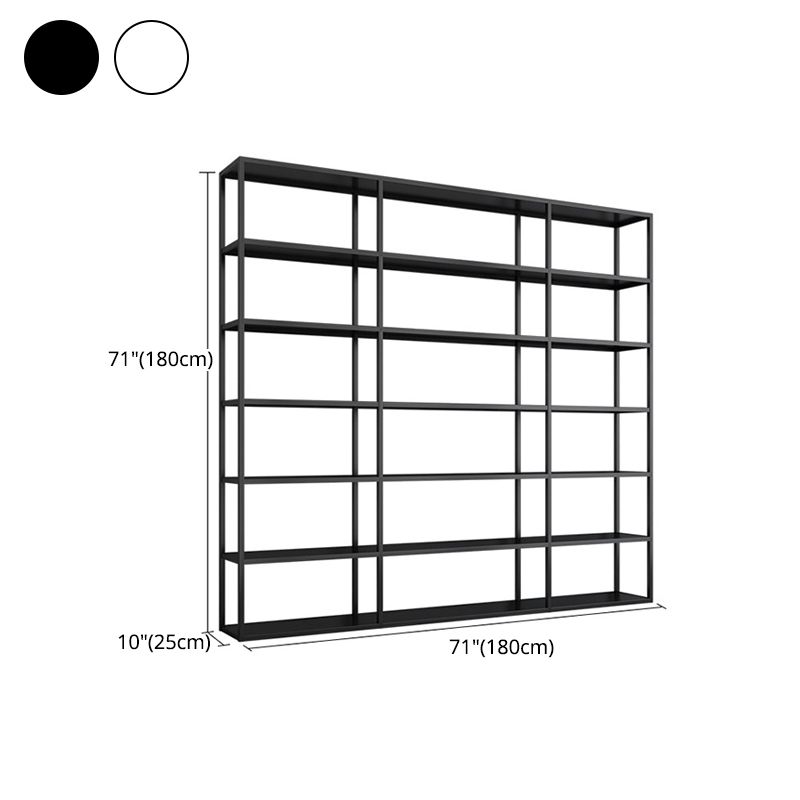9.84"W Bookshelf Open Back Modern Style Bookcase for Home and Office
