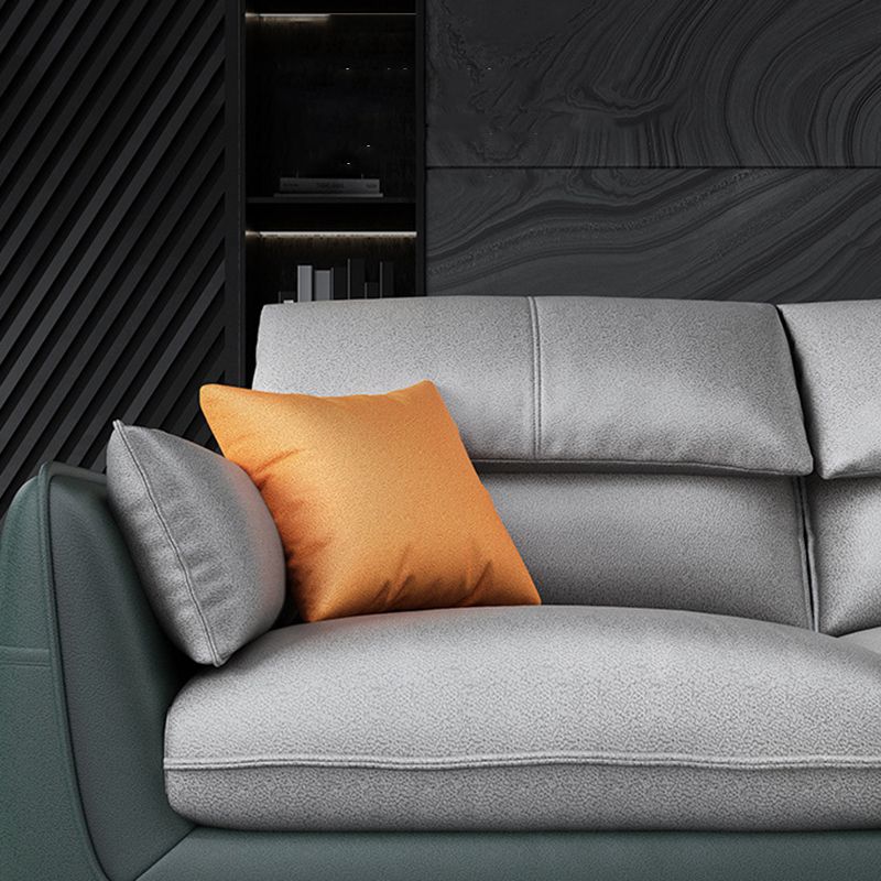Scandinavian Pillow Wop Arm Sectional with Storage for Living Room