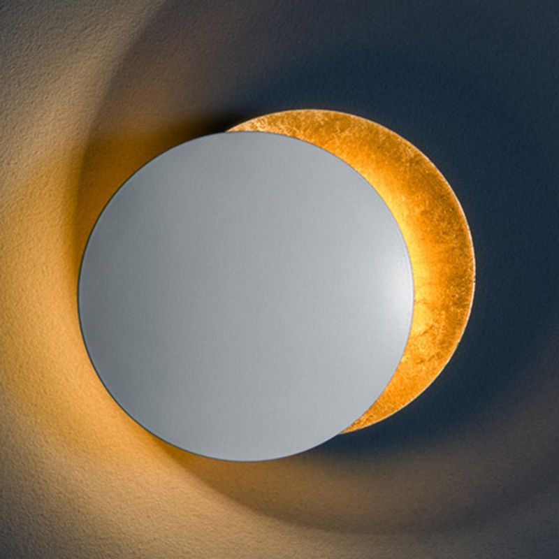 1-Light Wall Sconce Modern Led Wall Mount Lamp with Metal Shade for Living Room