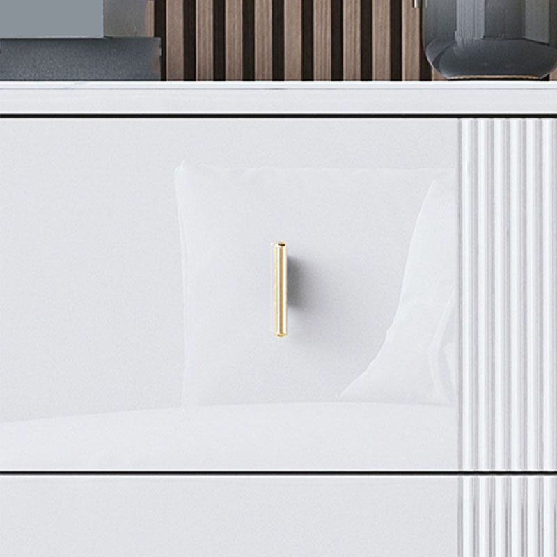 Modern Stone Top Dresser Horizontal Storage Chest with Drawer for Bedroom