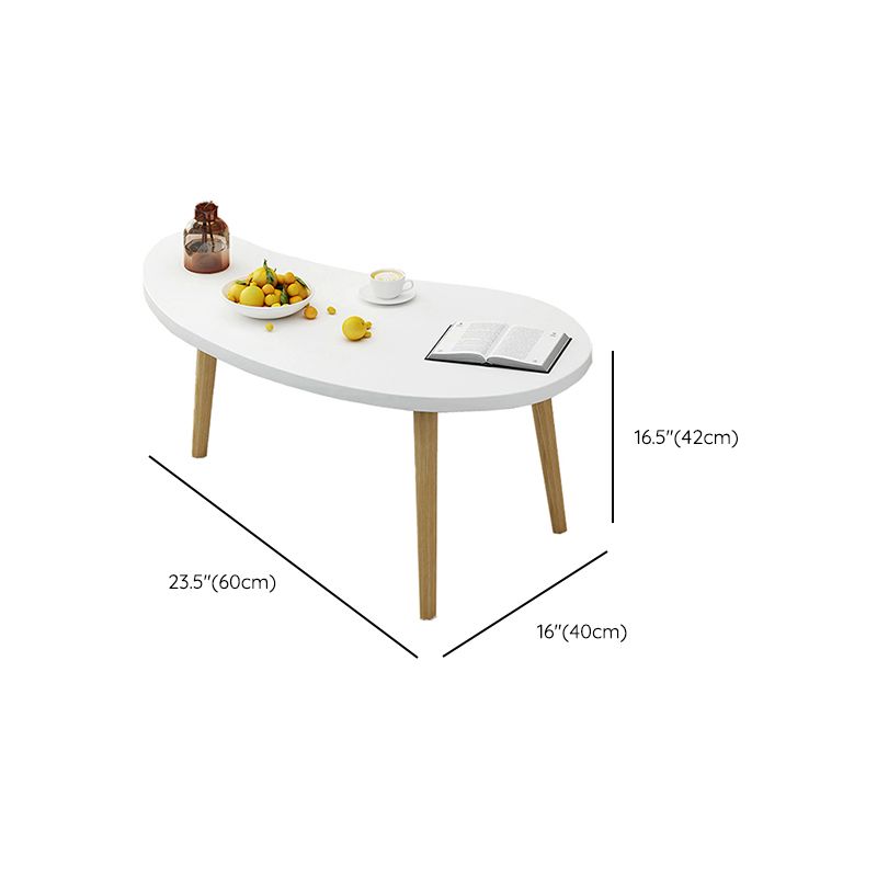 4 Legs Wood Coffee Table Set Bedroom Coffee Table with Storage