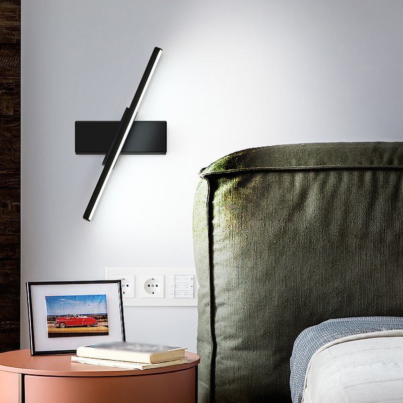 Modern Style Wall Mount Light Rotatable LED Wall Light with Silica Gel Shade for Bedroom