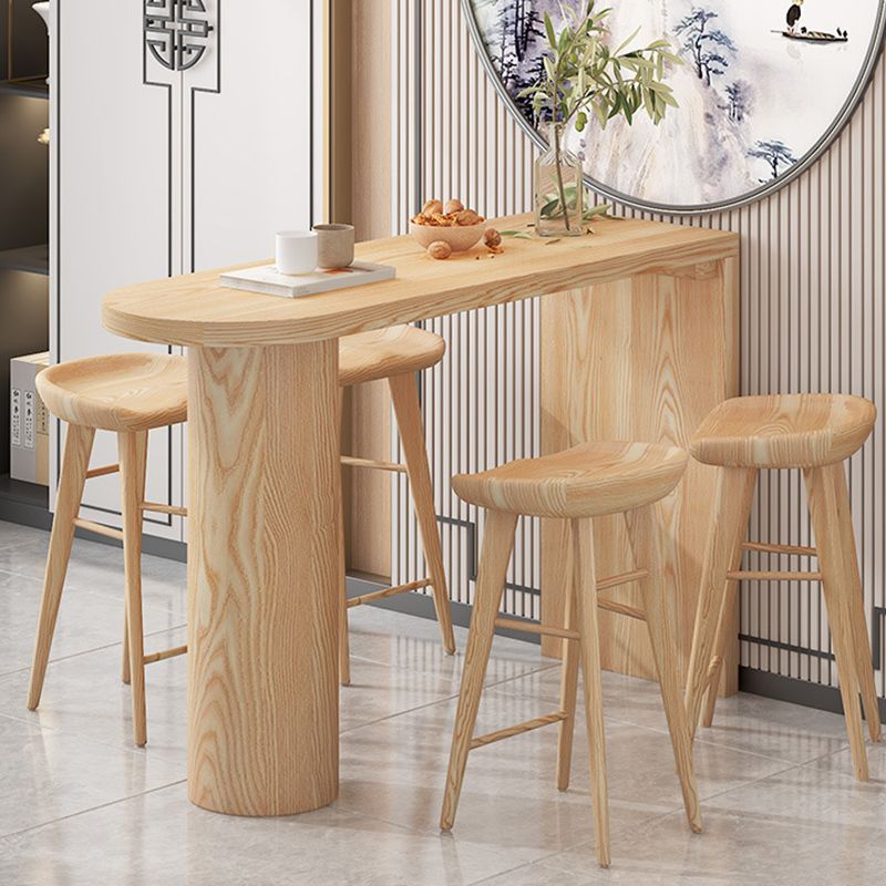 Modern Wood Bar Counter Table Freeform Bar Counter Table for Home Use