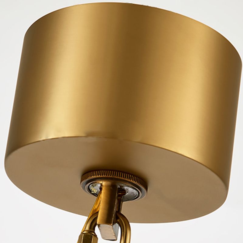 Contemporary Style Geometry Shape Chandelier Lights 9 Light Crystal Hanging Lights