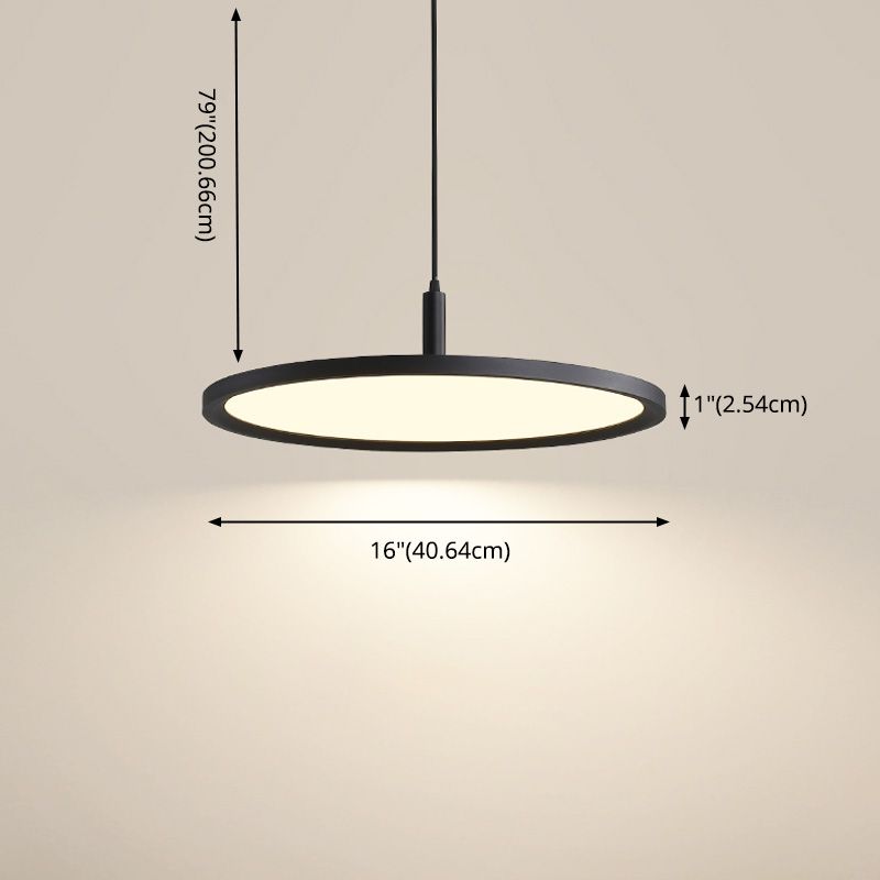 Dining Room One Head Pendant Light Metal LED Simple Ceiling Pendant Lamp