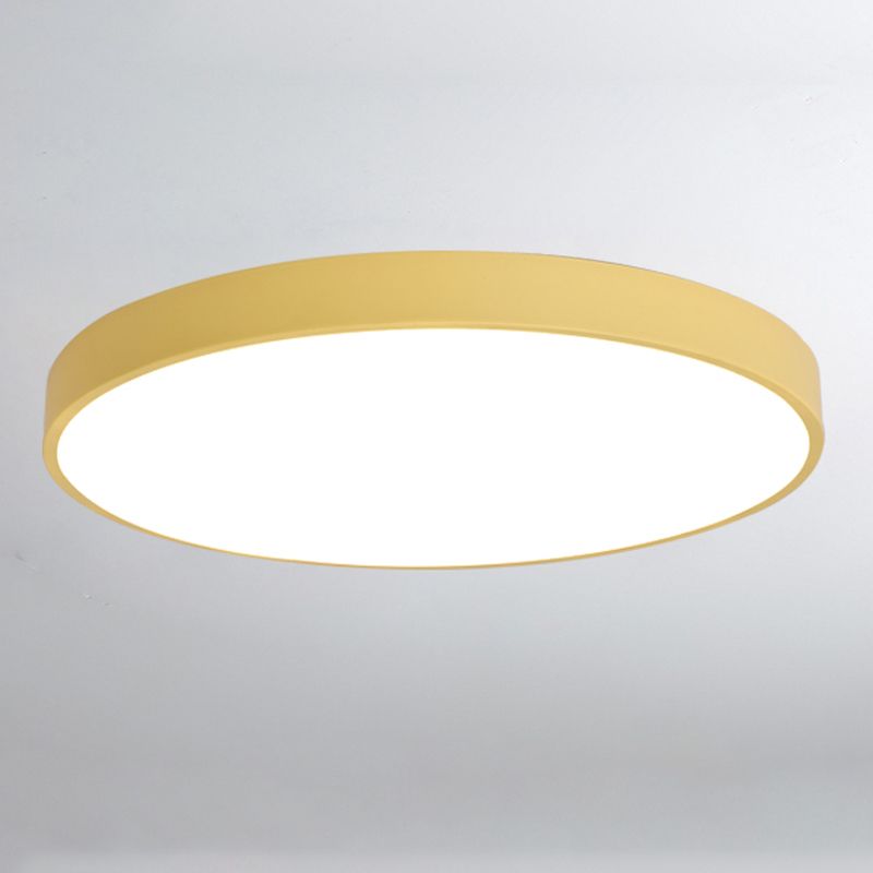 Moderne Macaroon Stil Led Flush Deckenleuchten Runde Form Acryl Flush Mount Lichter