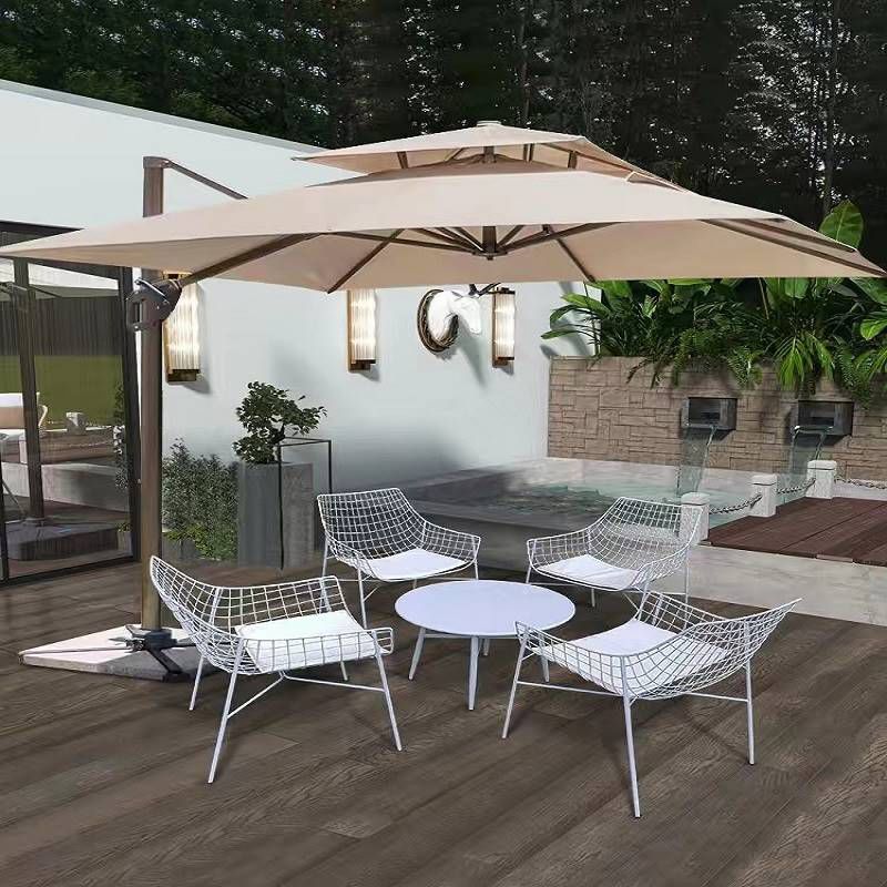 Industrial Matte Finish Finish End Table Metal Water Resistant Side Table