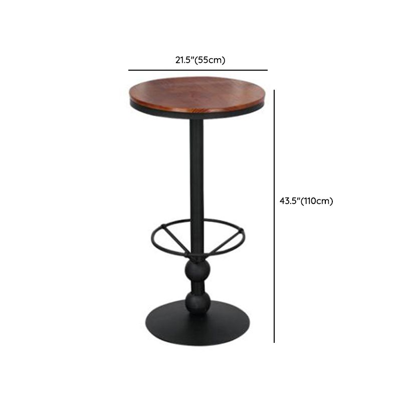 Industrial Style Home Furniture 1/3 Pcs Wood Round Table Set