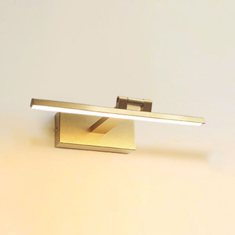 Modern Mirror Front Lighting Simplicity Acrylic LED Gold Wall Mounted Light