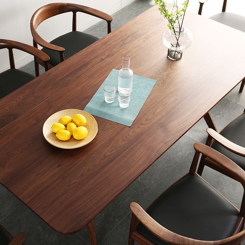 1/2/5/7 Pcs Ash Wood Modern Dining Room Set with Rectangle Table Dining Set