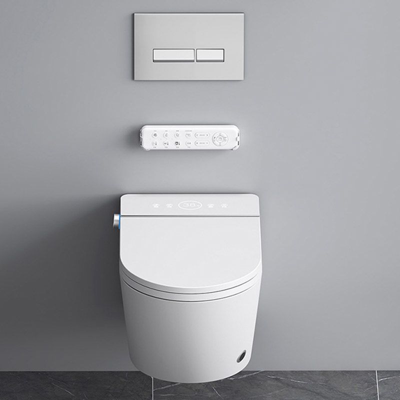 Modern Heated Seat Toilet ABS Wall Mount Flush Toilet for Home Use