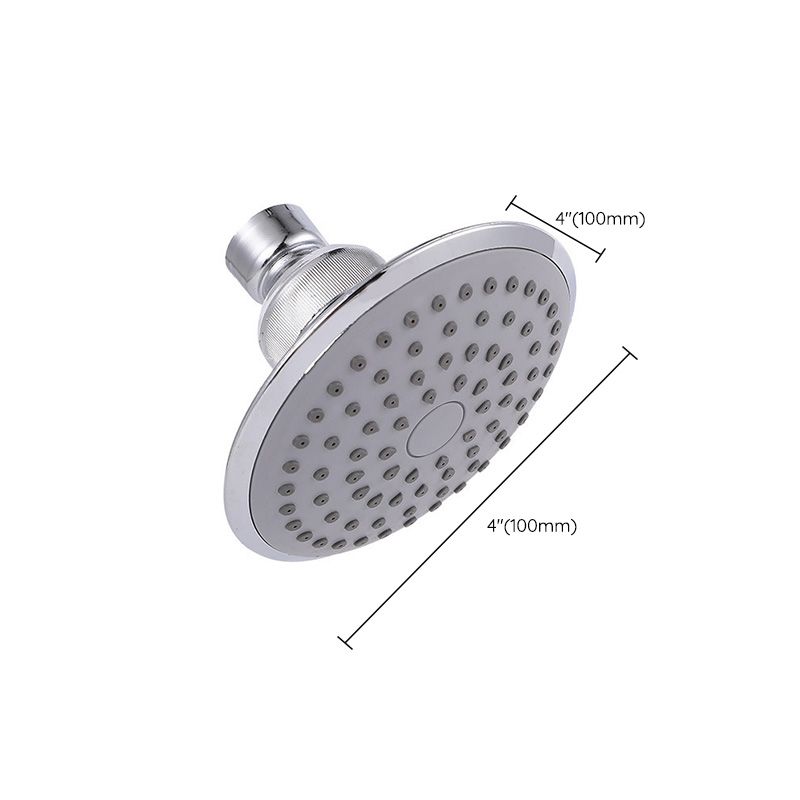 Round Shape Shower Head Modern Swivel Wall Mounted Fixed Shower Head