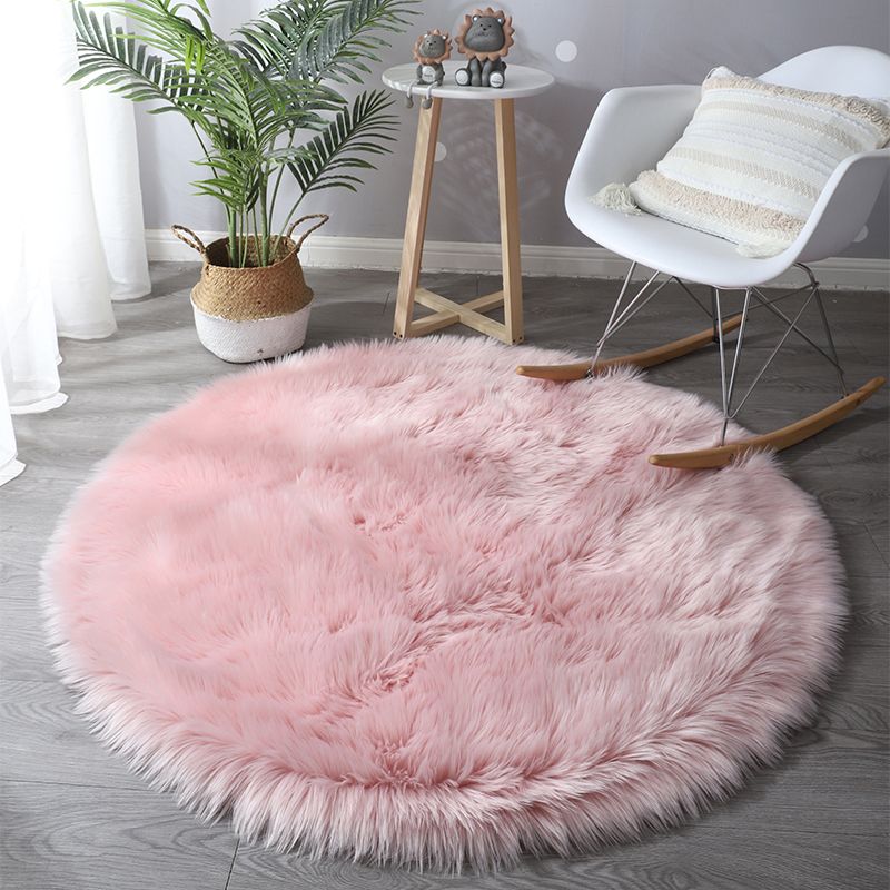 Tapis en peluche moderne blanc, couleur unie, en Polyester, résistant aux taches, pour la décoration de la maison